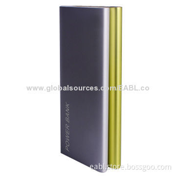 Smart Mobile Power Supplies, 12,000mAh Capacity, Li-ion Polymer Battery, Built-in Connectors